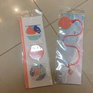 Set of 4 - indigo bookmarks